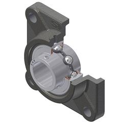 SUCF 205N SNR Laippalaakeriyksikk&ouml;, ruostumaton 